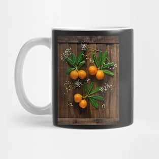 fresh and ripe yellow medlars Mug